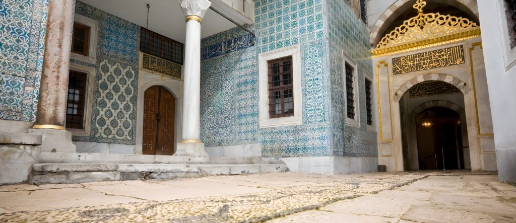 Iznik Tiles on the walls of the Courtyard of the Harem Eunuchs