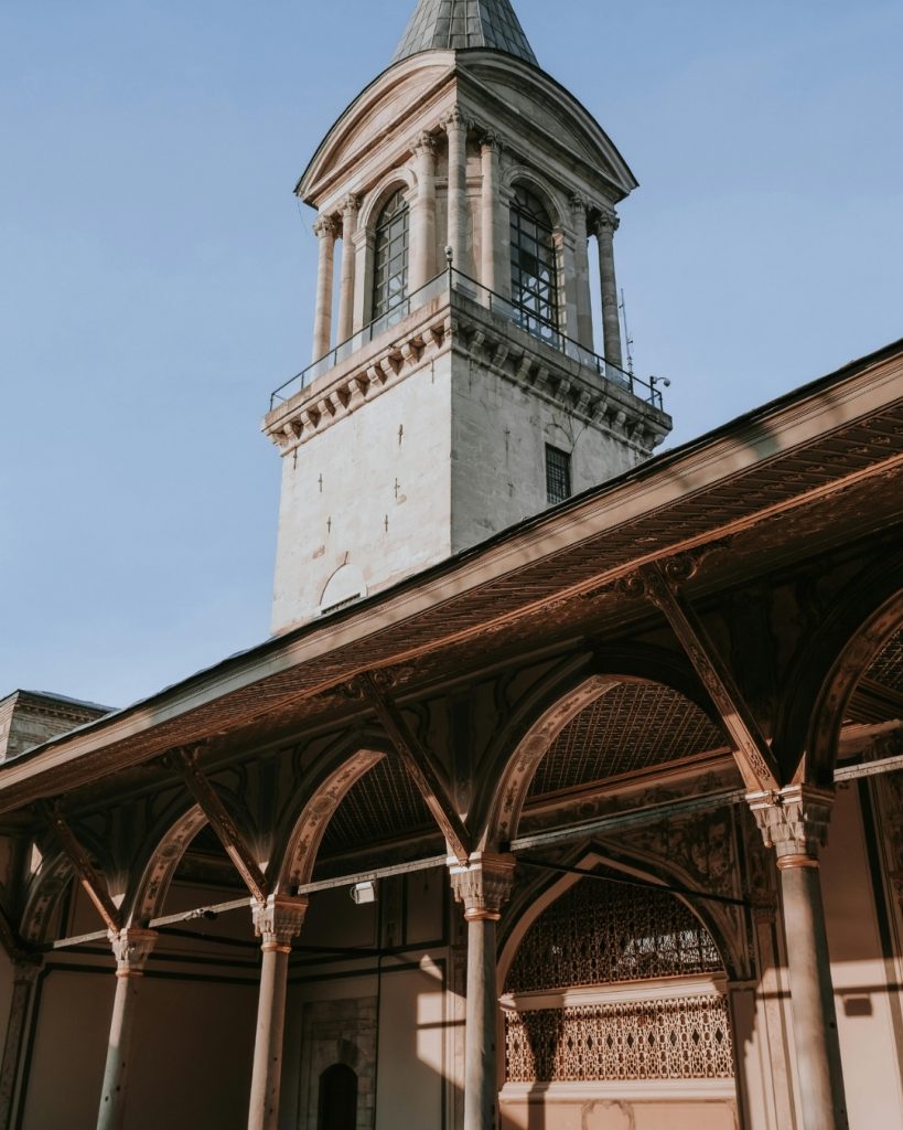 Imperial Council Divan-ı Humayun under the watch tower of Topkapi Palace.