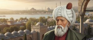 A detailed portrait of Mimar Sinan, the Chief Imperial Architect whose genius defined the skyline of the Ottoman Empire for 50 years.